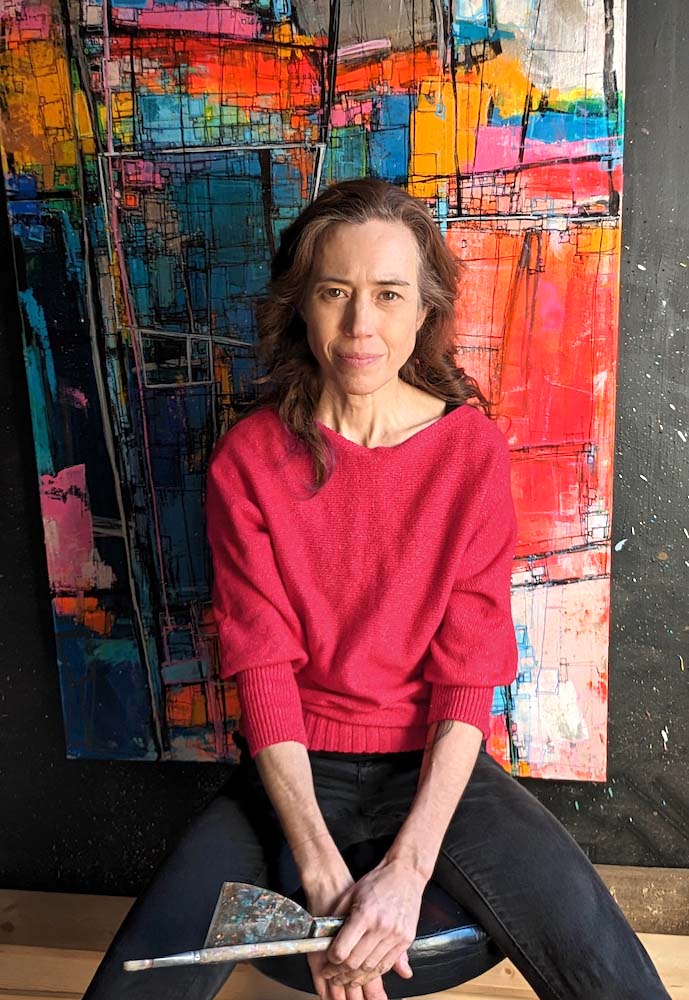 Vancouver abstract expressionist artist Beth W. Stewart
